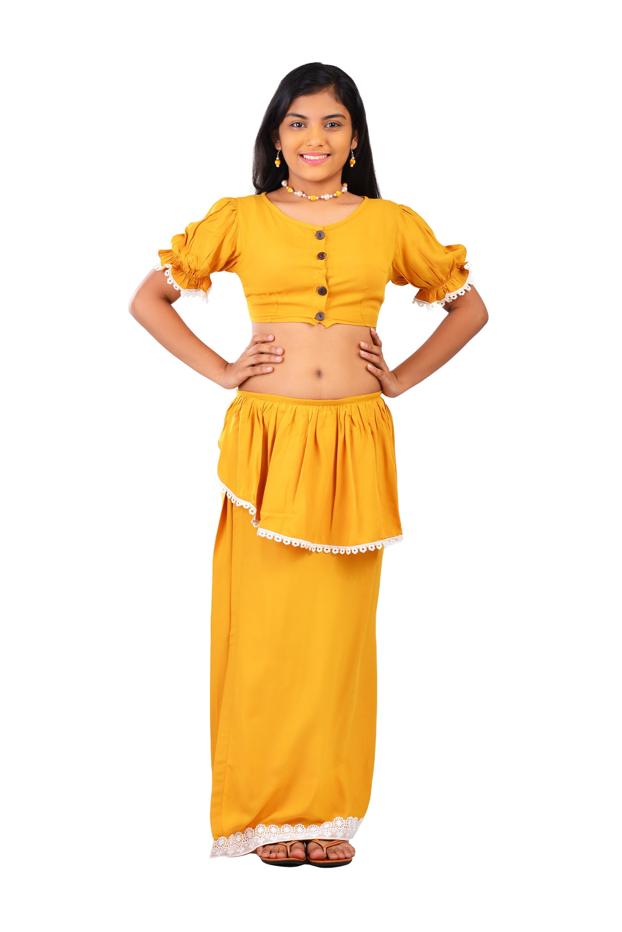 sri lankan new year dress Sri Lankan Traditional Girls Dress for New Year – Pettah Street