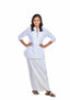 Ladies White Lungi Dress
